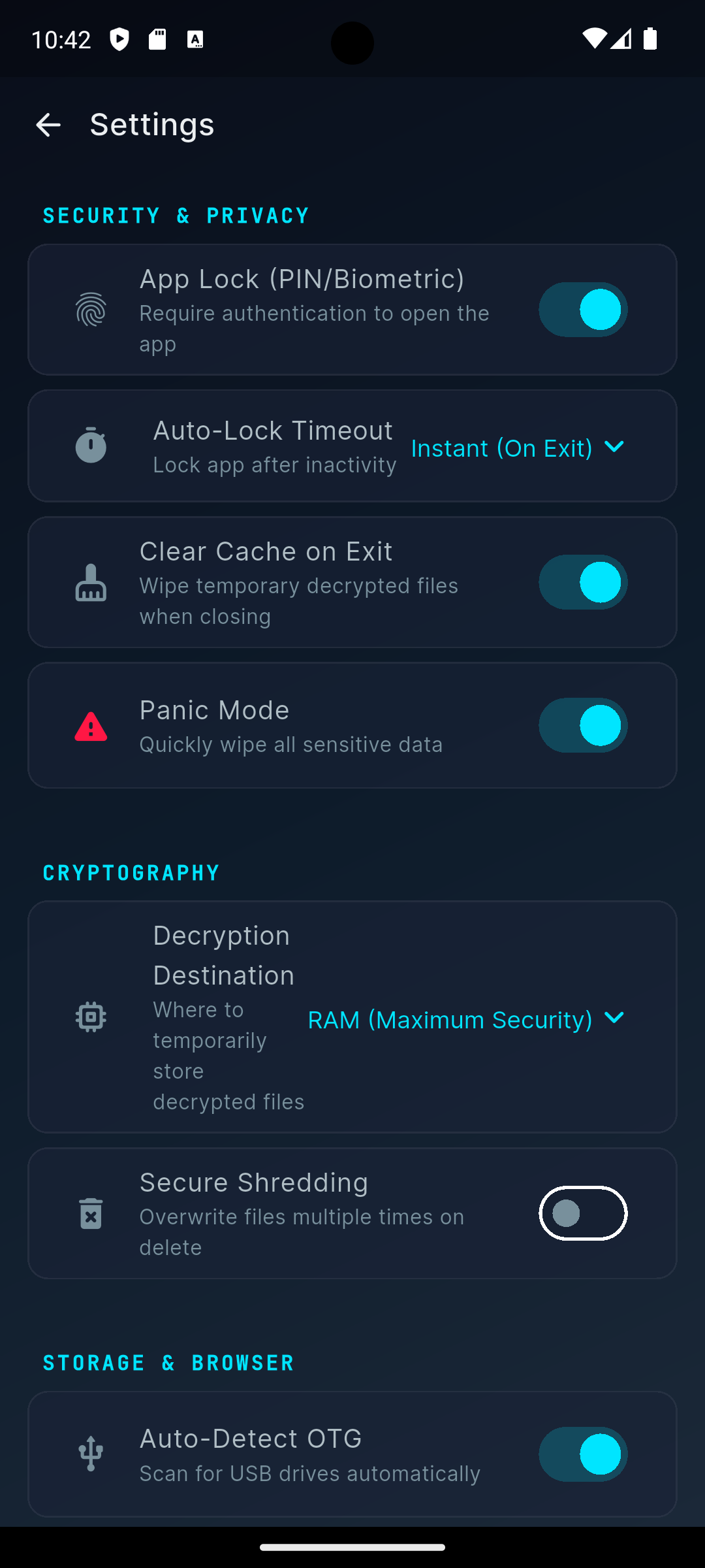 Access Control Settings