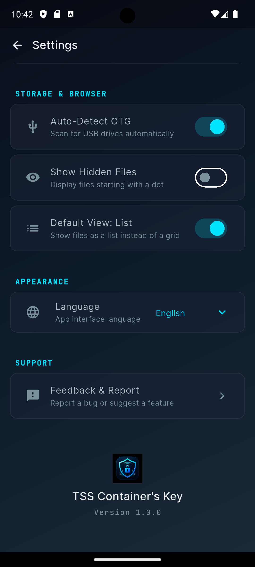 Panic Protocol Settings